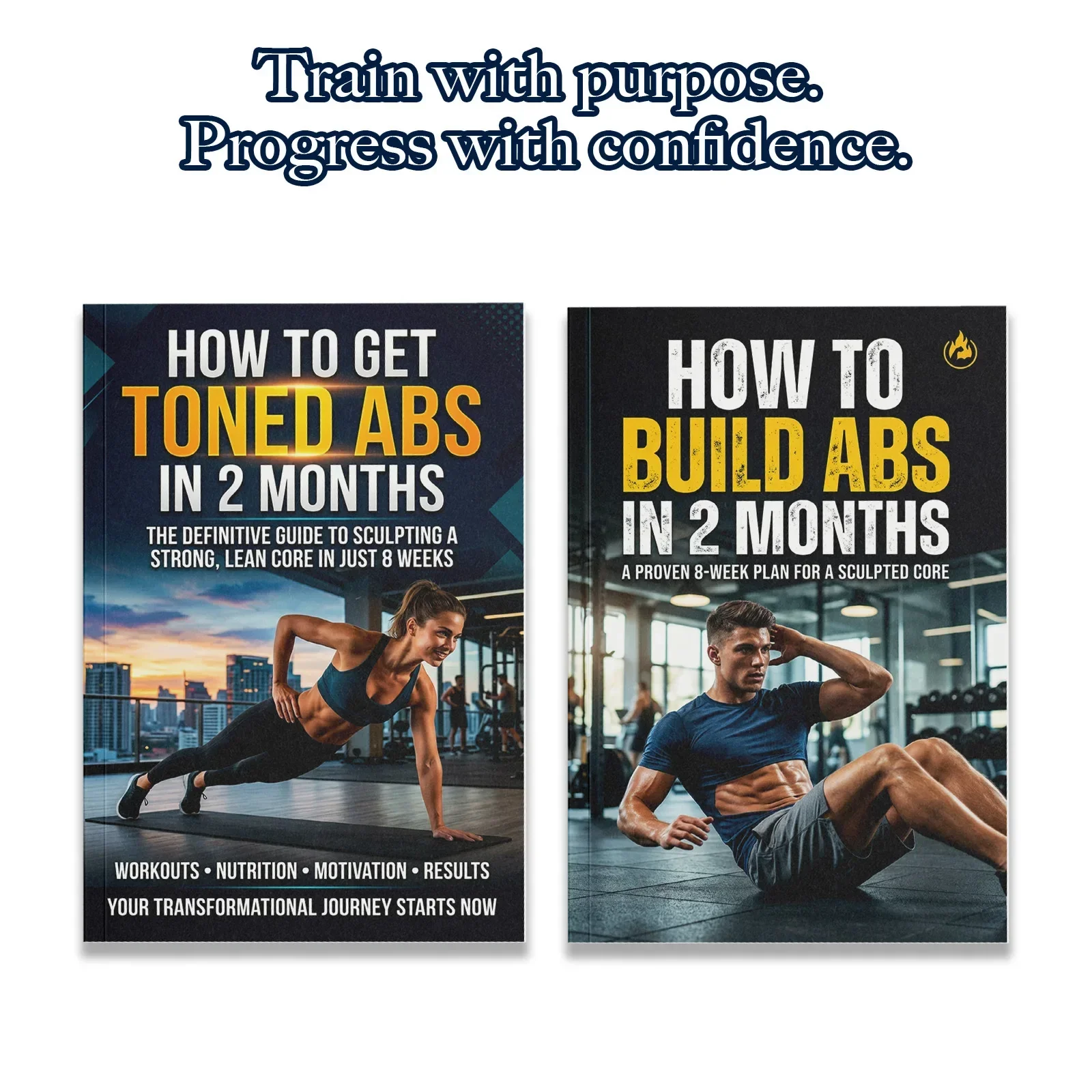 Fitness Nutrition Guide - 2-Book Abs Training Guide Set for