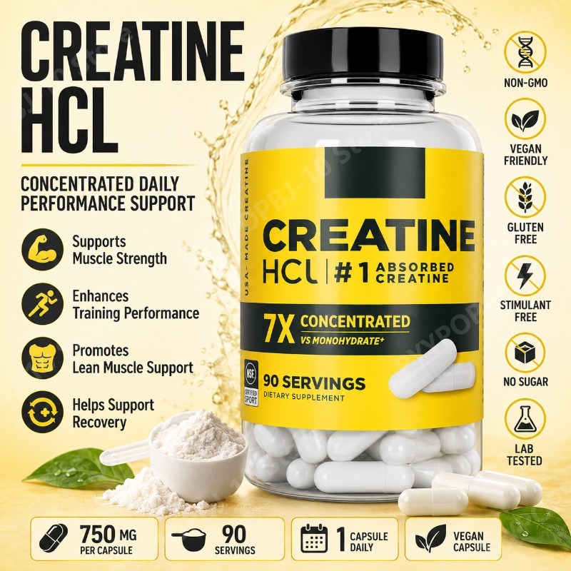 Creatine HCl 750mg 90 Capsules - Creatine Hcl Capsule review and price
