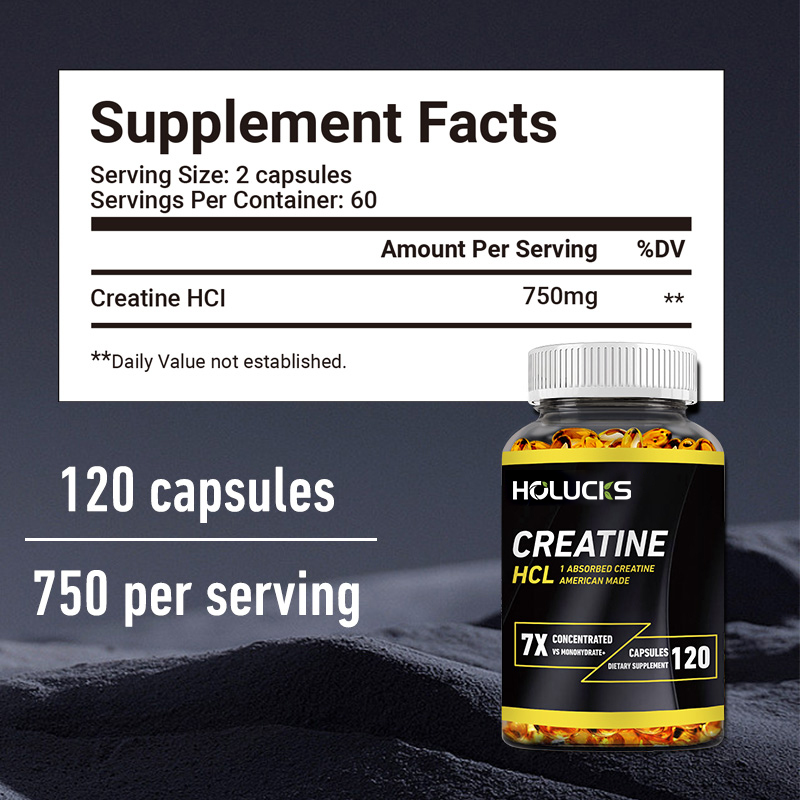 Creatine HCL 750mg Capsules, 7 - Creatine Hcl Capsule review and price