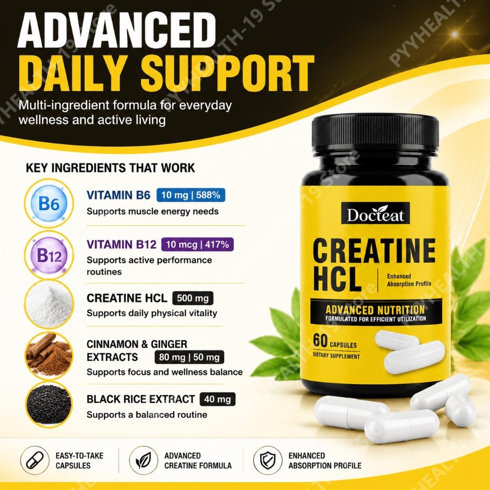 Docteat Creatine HCL Capsules  - Creatine Hcl Capsule review and price